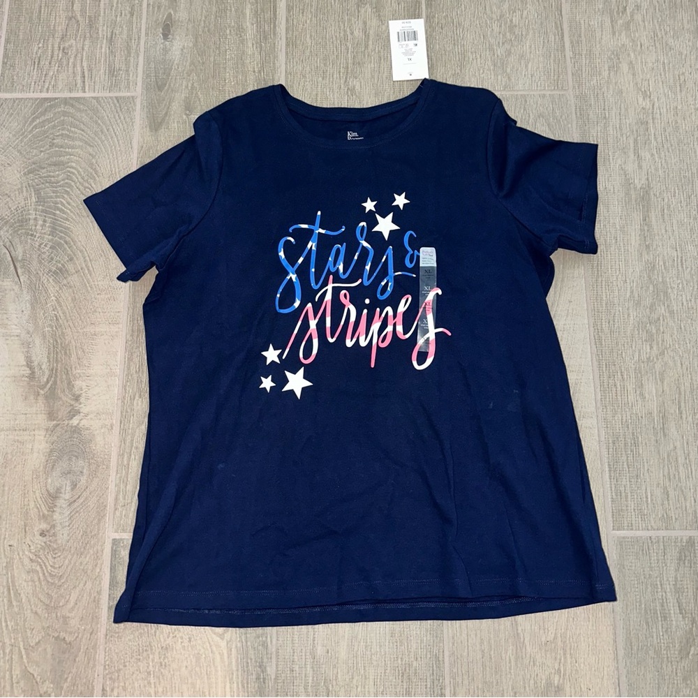 Navy "Stars & Stripes" Graphic Tee